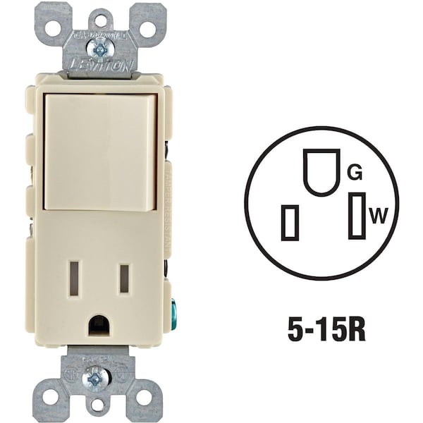 Decora Almond 15A Switch & Outlet